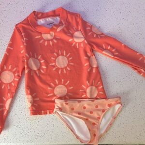 Carter’s girls two piece swim suit 4T